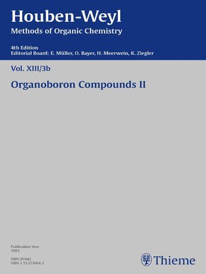 cover image of Houben-Weyl Methods of Organic Chemistry Volume XIII/3b